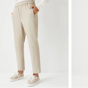 NWT Ann Taylor Faux Leather Pull On Ankle Pant